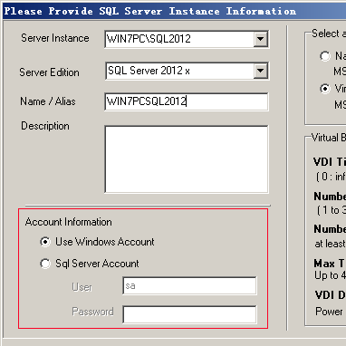 instance account settings